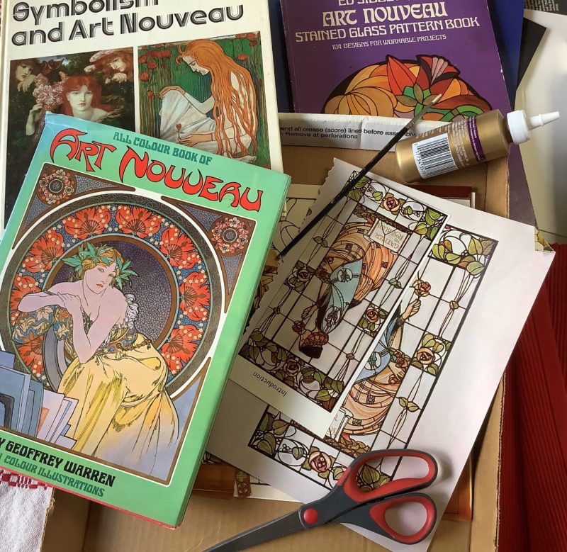 Art Nouveau Collage for Women’s Day Art With Miss Linda