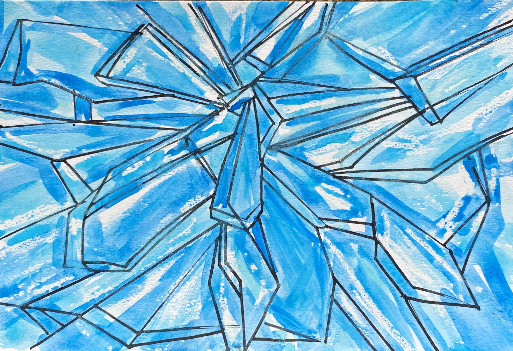 Kreatives Bild zu Broken Glass Painting - Art With Miss Linda Foto zu Broken Glass Painting - Art With Miss Linda