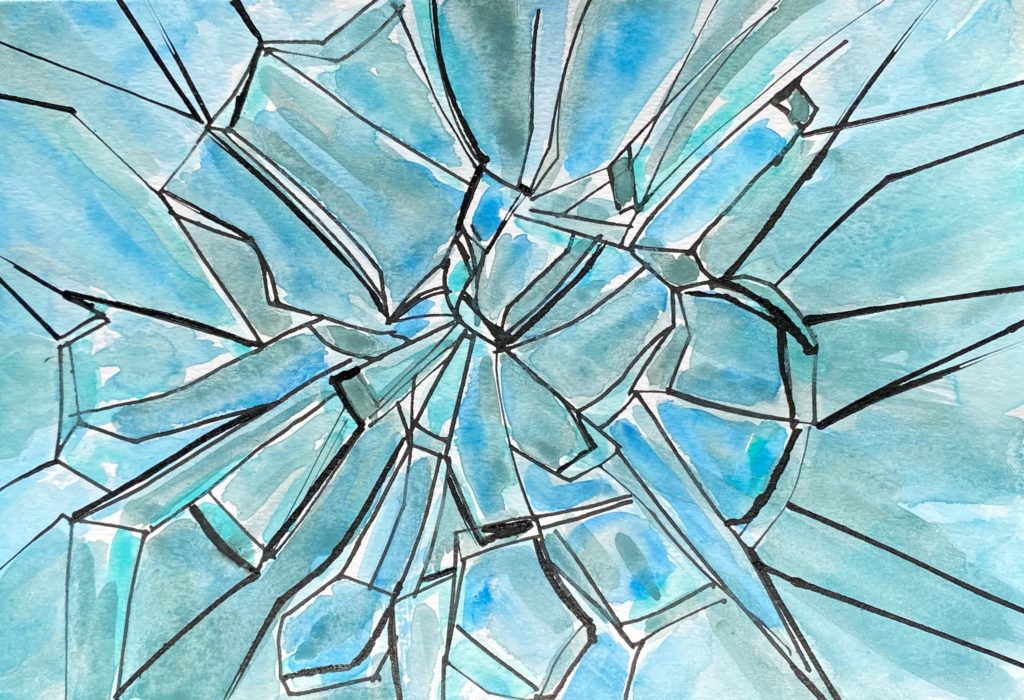 Broken Glass Painting Art With Miss Linda